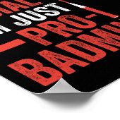 Shuttle Badminton Player 6 Poster (Ecke)