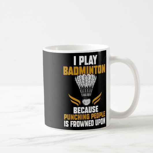 Shuttle Badminton Player _7 Kaffeetasse (Rechts)