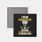 Shuttle Badminton Player _7 Magnet (Vorderseite/Rückseite)