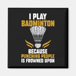 Shuttle Badminton Player _7 Magnet