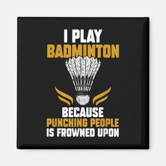 Shuttle Badminton Player _7 Magnet (Vorne)