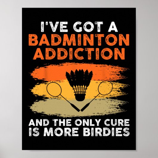 Shuttle Badminton Player 7 Poster (Vorne)
