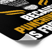 Shuttle Badminton Player _7 Poster (Ecke)
