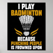 Shuttle Badminton Player _7 Poster (Vorne)