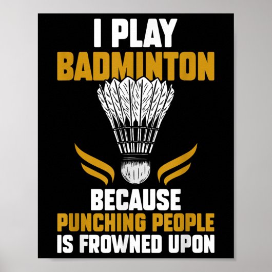 Shuttle Badminton Player _7 Poster (Vorne)