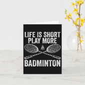 Shuttle Badminton Player 8 Karte (Gelbe Blume)