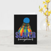 Shuttle Badminton Player Angebot Karte (Gelbe Blume)