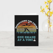 Shuttle Badminton Player Angebot Karte (Gelbe Blume)