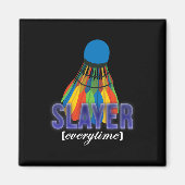 Shuttle Badminton Player Angebot Magnet (Vorne)