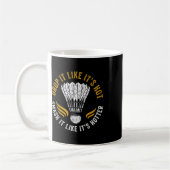 Shuttle Badminton Player Kaffeetasse (Links)