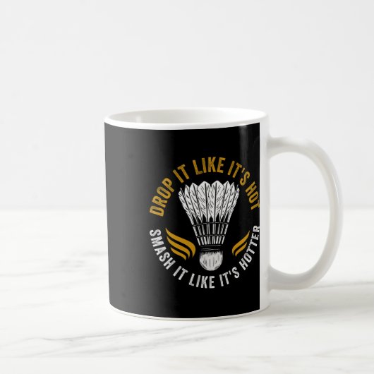 Shuttle Badminton Player Kaffeetasse (Rechts)