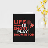 Shuttle Badminton Player Karte (Gelbe Blume)