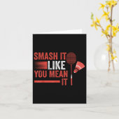 Shuttle Badminton Player Karte (Gelbe Blume)