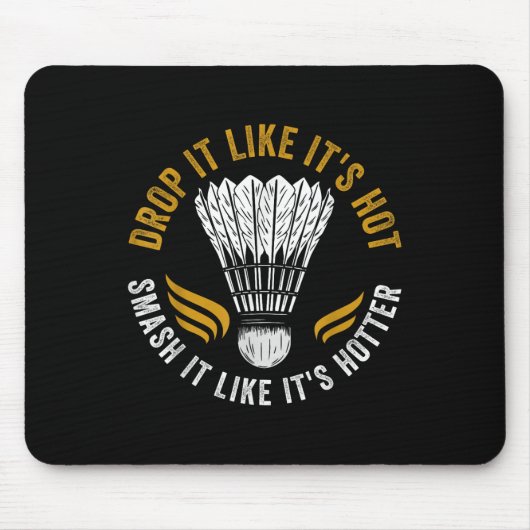 Shuttle Badminton Player Mousepad (Vorne)