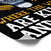 Shuttle Badminton Player Poster (Ecke)