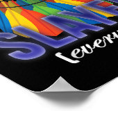 Shuttle Badminton Player Quote  Poster (Ecke)