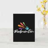 Shuttle Badminton Player Racket Sports Coach Team Karte (Gelbe Blume)