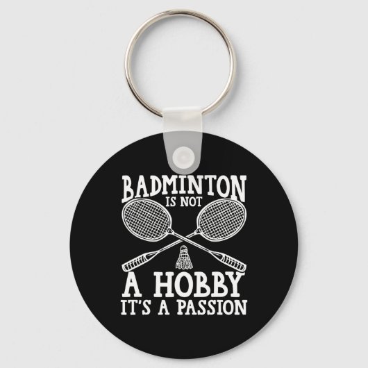 Shuttle Badminton Player Schlüsselanhänger (Vorderseite)
