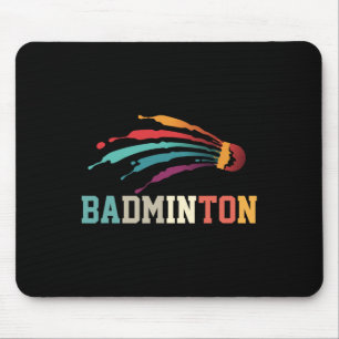 Shuttle Badminton Player Sporttrainer Team Mousepad