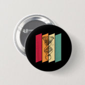 Shuttle Badminton Player Team Court - das in meine Button (Vorne & Hinten)