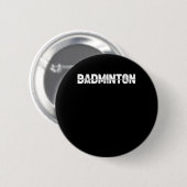 Shuttle Badminton - Racquet Court Player Ekg Herz Button (Vorne & Hinten)