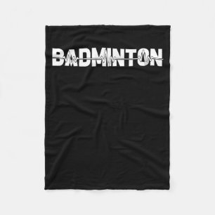 Shuttle Badminton - Racquet Court Player Ekg Herz Fleecedecke