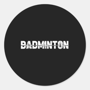 Shuttle Badminton - Schläger Court Spieler Ekg Her Runder Aufkleber