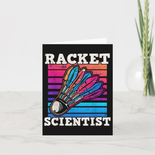 Shuttle Badminton Scientist Karte (Vorderseite)