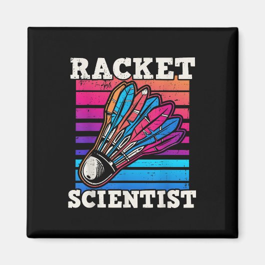 Shuttle Badminton Scientist Magnet (Vorne)