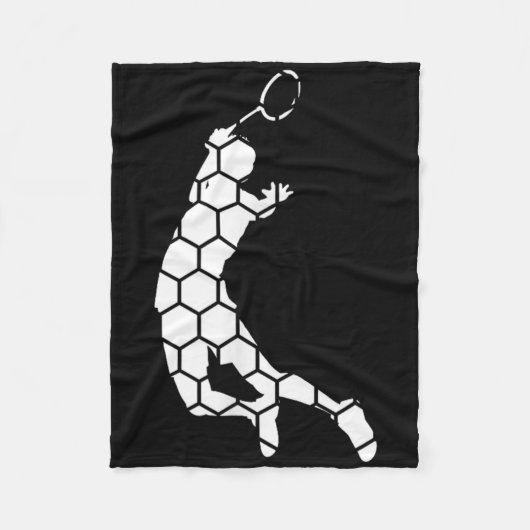Shuttle Badminton Squash Badminton Player Fleecedecke (Vorderseite)