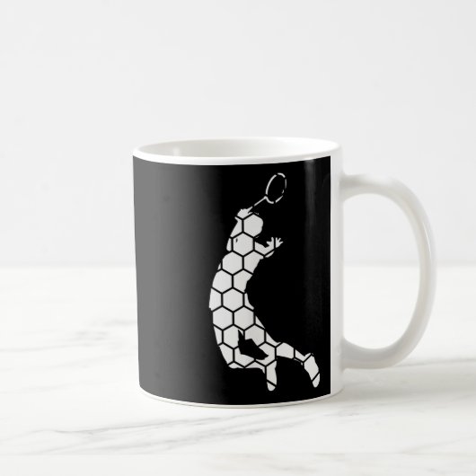 Shuttle Badminton Squash Badminton Player Kaffeetasse (Rechts)