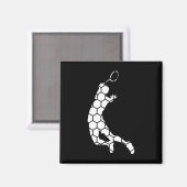 Shuttle Badminton Squash Badminton Player Magnet (Vorderseite/Rückseite)