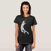 Shuttle Badminton Squash Badminton Player T-Shirt (Vorne ganz)