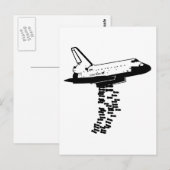 Shuttle Bomber Postkarte (Vorne/Hinten)
