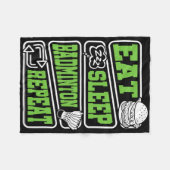 Shuttle Club Outfit für die Players Coaches Fans B Fleecedecke (Vorderseite (Horizontal))