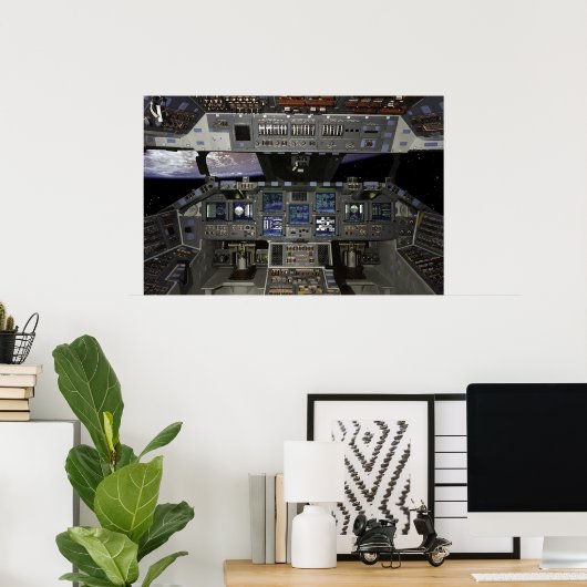 Shuttle Cockpit Poster (Heimbüro)