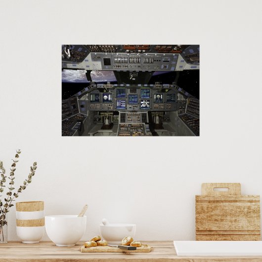 Shuttle Cockpit Poster (Küche)