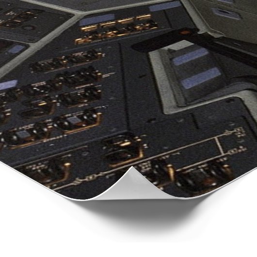 Shuttle Cockpit Poster (Ecke)