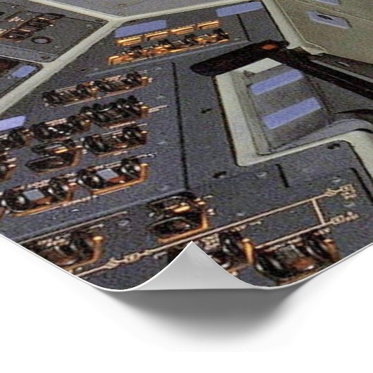 Shuttle Cockpit Poster (Ecke)