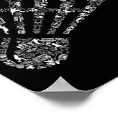 Shuttle Collage Badminton Player Shirt Badminton Poster (Ecke)