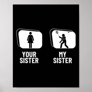 Shuttle deine Schwester, meine Schwester Bruder Fu Poster