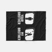 Shuttle deinen Bruder, mein Bruder Schwester Funny Fleecedecke (Vorderseite (Horizontal))