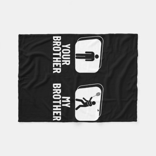 Shuttle deinen Bruder, mein Bruder Schwester Funny Fleecedecke (Vorderseite (Horizontal))