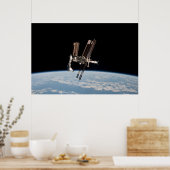 Shuttle Docks mit der Internationalen Raumstation Poster (Küche)