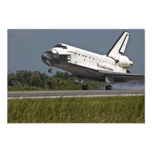 Shuttle Endeavor landet Kennedy Space Center Fotodruck (Vorne)