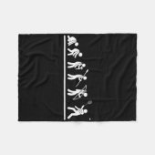 Shuttle Evolution Men Women Funny Badminton Fleecedecke (Vorderseite (Horizontal))