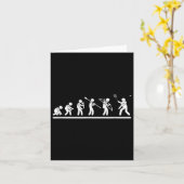 Shuttle Evolution Men Women Funny Badminton Karte (Gelbe Blume)