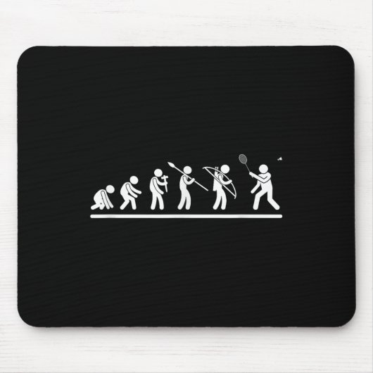 Shuttle Evolution Men Women Funny Badminton Mousepad (Vorne)
