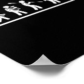 Shuttle Evolution Men Women Funny Badminton Poster (Ecke)