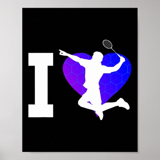 Shuttle für Men Dminton Player Poster (Vorne)